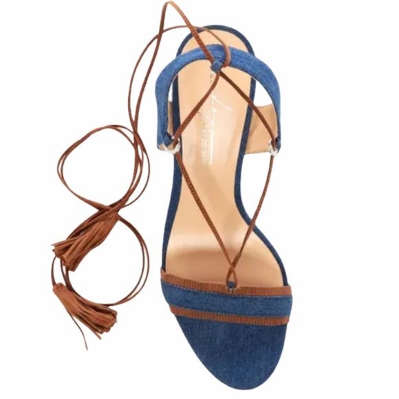 Daya By Zendaya Mesa Ankle Wrap Wedge Sandal Sz 10 - Picture 6 of 6